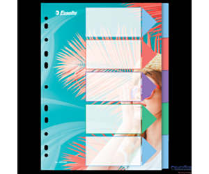 Przekładki ColourBreeze PP A4, 5 przekładek Esselte 628498