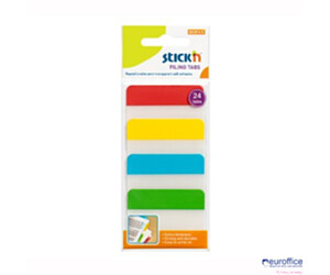 Przekładki indeksujące przeźroczyste 38x51mm 4 kolory STICK"N 21608