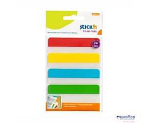 Przekładki indeksujące przeźroczyste 38x76mm 4 kolory STICK"N 21609