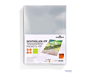 Przezroczysta kieszonka Standard rPet "L", opakowanie 100 szt., Durable 247819