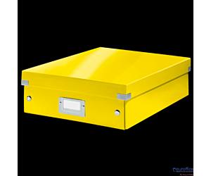 Pudło z przegródkami Leitz C&S, średnie, żółte 60580016