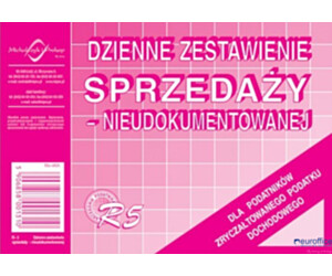 R5N_Dzienne zestawienie sprzedaży (nieudokumentowanej) A6 MICHALCZYK