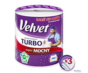 Ręcznik VELVET TURBO 3 warstwy 300 listków