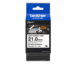 Rurka termokurczliwa Brother 21mm/1,5m czarny nadruk na białym