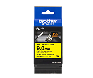 Rurka termokurczliwa Brother 9 mm/1,5m czarny nadruk na żółtym