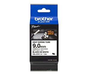 Rurka termokurczliwa Brother 9mm/1,5m czarny nadruk na białym