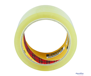Scotch_ Secure Seal, taśma pakowa, przezroczysta, 50 mm x 50 m, 1 roleka/opakowanie BARDZO MOCNA, kauczukowa 7100300849