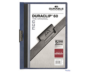 Skoroszyt DURABLE DURACLIP Original 60 granatowy 2209-07