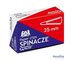Spinacz T-25 mm GRAND trójkątny 10op x 100sztuk 110-1385