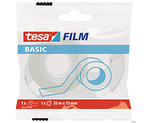 Taśma biurowa TESA Basic 15x33m z Dyspenserem w etui 1szt. 58549
