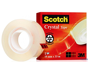 TAŚMA KLEJĄCA SCOTCH 600 CRYSTAL 19X33 W PUDEŁKU