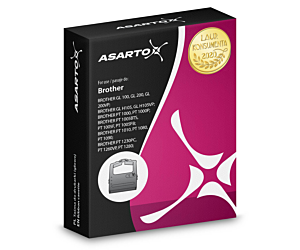 Taśma Asarto do Brother R221N | TZE221 | black/WT | 9mm*8m