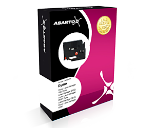 Taśma Asarto do DYMO D12/7/BK/G | S0720590 |  black/green | 12mm*7m