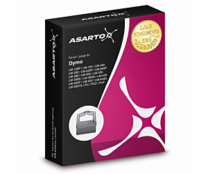 Taśma Asarto do DYMO D12/7 | S0720530 |  black | 12mm*7m