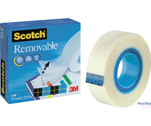 Taśma biurowa, do repozycjonowania SCOTCH Removable (811), matowa, 19mm, 32, 9m