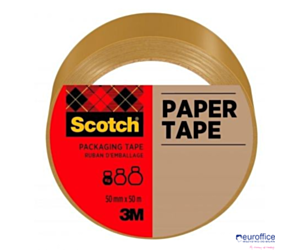 Taśma pakowa SCOTCH® Mailing , papierowa, 50mm x50m, 1szt., brązowa 7100301050