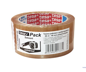 Taśma pakowa TESAPACK STANDARD SOLVENT 66mx48 transparent 55263-00000-00TS