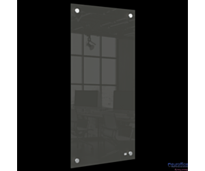 Mała podłużna szklana tablica suchościeralna Nobo Home 300x600mm, czarna 1915609