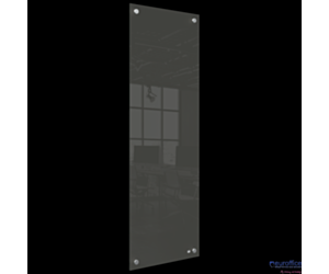 Mała podłużna szklana tablica suchościeralna Nobo Home 300x900mm, czarna 1915610