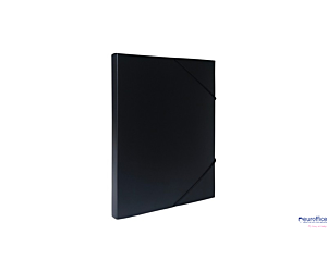 Teczka z gumką A4 PP pudło 2 cm czarna TG-A4-02-02