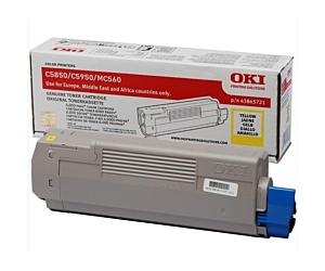 Toner Oki do C5850/5950, MC560 | 6 000 str. | yellow