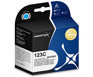 Tusz Asarto do Brother 123C | LC123C | 600 str. | cyan