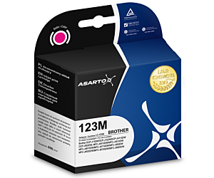 Tusz Asarto do Brother 123M | LC123M | 600 str. | magenta