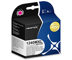 Tusz Asarto do Brother 1240MXL | LC1240M | 800 str. | magenta