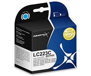 Tusz Asarto do Brother LC223C | LC223C | 600 str. | cyan