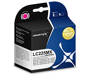 Tusz Asarto do Brother LC225MX | LC225XLM | 1200 str. | magenta