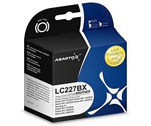 Tusz Asarto do Brother LC227BX | LC227XLBK | 1335 str. | black