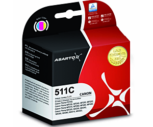 Tusz Asarto do Canon 511C | 2972B001 | 12ml | color