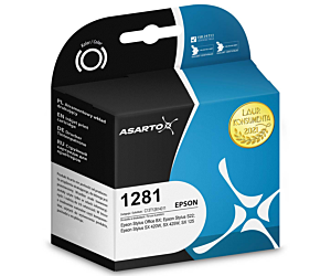 Tusz Asarto do Epson 1281 | C13T12814012 | 191 str. | black