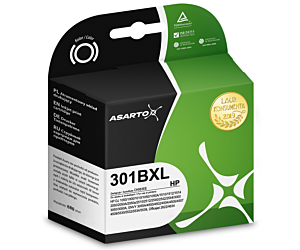 Tusz Asarto do HP 301XL | 301BXL | CH563EE | 680 str. | black