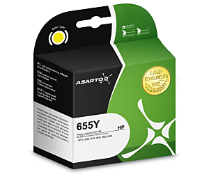 Tusz Asarto do HP 655YN | CZ112AE | 760 str. | yellow