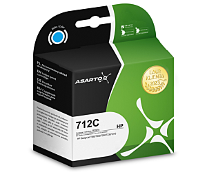 Tusz Asarto do HP 712C | 3ED67A  | 29 ml | cyan