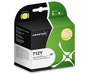 Tusz Asarto do HP 712Y | 3ED69A | 29 ml | yellow