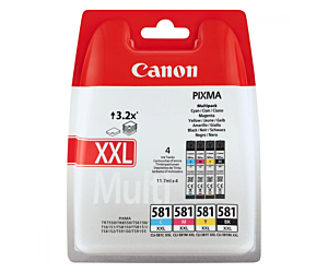 Tusz Canon CLI-581 XXL CMYK do Pixma  TR7550/TR8550 | 4 x 11,7ml | CMYK