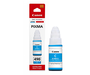 Tusz Canon GI-490 do Canon PIXMA G1400/G2400/G3400 | 70ml | cyan