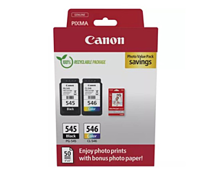 Tusz Canon PG-545/CL-546 + papier fotograficzny