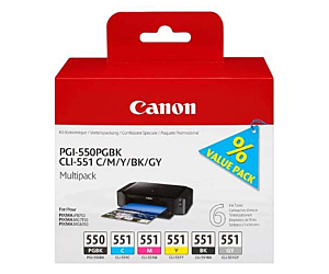 Tusz Canon PGI-550/CLI-551PGBK/C/M/Y/BK/GY