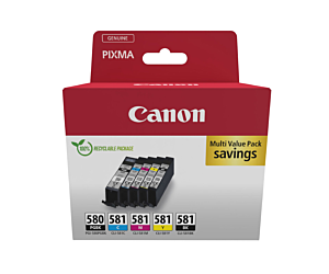 Tusz Canon PGI-580PGBK/CLI-581 Pixma TR8550 |1 x 11,2ml + 4 x 5,6ml CMYK + PGBK