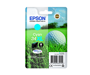 Tusz Epson 34 XL do WorkForce Pro WF-3720DWF/3725DW | 950 str. | 10,8ml | cyan