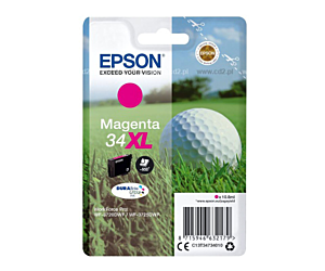 Tusz Epson 34 XL do WorkForce Pro WF-3720DWF/3725DW | 950 str | 10,8ml | magenta