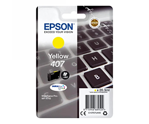 Tusz Epson 407 do WF-4745DTWF | 20,3 ml | Yellow