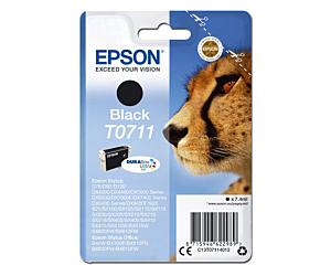 Tusz Epson T0711 do  D-78/92/120, DX4000/4050/5000/5050 | 7,4ml | black