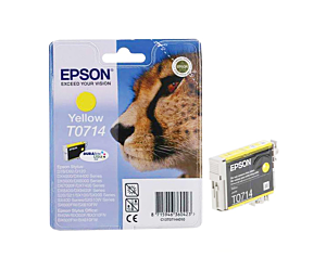 Tusz  Epson T0714  do  D-78/92/120,DX4000/4050/5000/5050 | 5,5ml | yellow