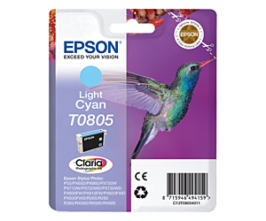 Tusz  Epson  T0805 do  Stylu  Photo R-265/285/360 RX560 | 7,4ml | light cyan