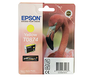 Tusz Epson T0874 do Stylus Photo R1900 | 11,4ml | yellow