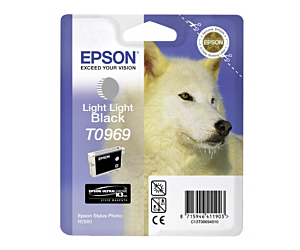 Tusz Epson T0969 do Stylus Photo R2880 | 11,4ml | light light black